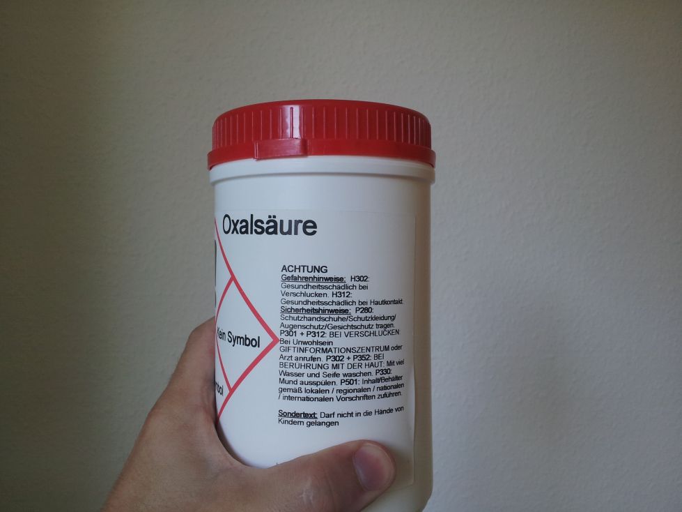 Oxalsäure 500g technisch – Bienenhirte®